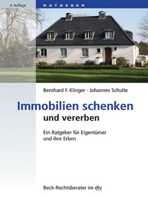 cover image of Immobilien schenken und vererben